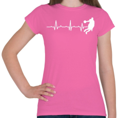 PRINTFASHION Élete a kosarazás - Női póló - Rózsaszín