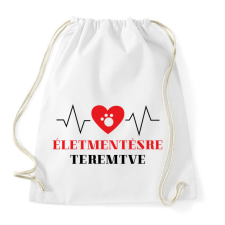 PRINTFASHION Életmentésre teremtve - Állatorvos - Sportzsák, Tornazsák - Fehér tornazsák