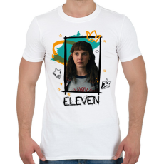 PRINTFASHION Eleven - Stranger Things - Férfi póló - Fehér