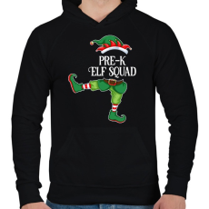 PRINTFASHION Elfsquad - Férfi kapucnis pulóver - Fekete