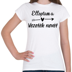 PRINTFASHION Elloptam a vezeték nevét - páros 1 - Női póló - Fehér