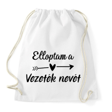 PRINTFASHION Elloptam a vezeték nevét - páros 1 - Sportzsák, Tornazsák - Fehér tornazsák