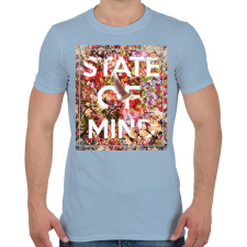 PRINTFASHION Elmeállapot - Férfi póló - Világoskék férfi póló