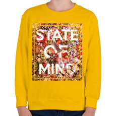 PRINTFASHION Elmeállapot - Gyerek pulóver - Sárga