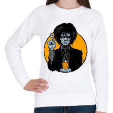 PRINTFASHION Élőhalott - Női pulóver - Fehér női pulóver, kardigán