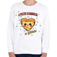 PRINTFASHION Elrabolta a szívem - Gyerek pulóver - Fehér
