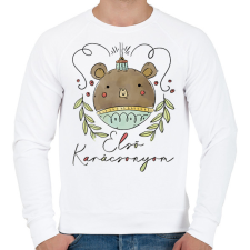 PRINTFASHION Első karácsonyom - Férfi pulóver - Fehér férfi pulóver, kardigán