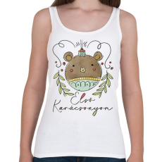 PRINTFASHION Első karácsonyom - Női atléta - Fehér