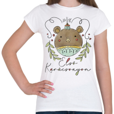 PRINTFASHION Első karácsonyom - Női póló - Fehér