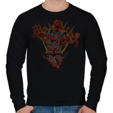 PRINTFASHION Elszabadult - Férfi pulóver - Fekete férfi pulóver, kardigán