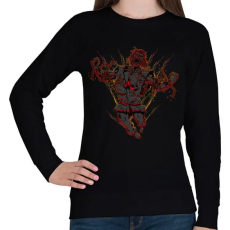 PRINTFASHION Elszabadult - Női pulóver - Fekete