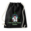 PRINTFASHION elszívjuk  békepipát - Sportzsák, Tornazsák - Fekete