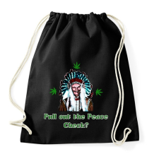 PRINTFASHION elszívjuk  békepipát - Sportzsák, Tornazsák - Fekete tornazsák