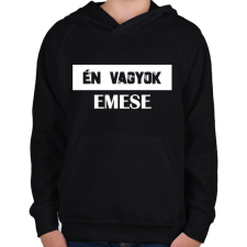 PRINTFASHION Eltévedt pároknak - Én vagyok (fehér) - Gyerek kapucnis pulóver - Fekete gyerek pulóver, kardigán