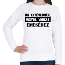 PRINTFASHION Eltévedt pároknak - Ha eltévednék - Női pulóver - Fehér női pulóver, kardigán