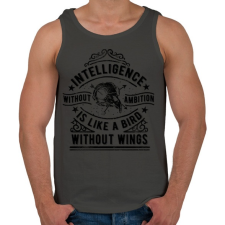 PRINTFASHION Eltökéltség - Férfi atléta - Sötétszürke atléta, trikó