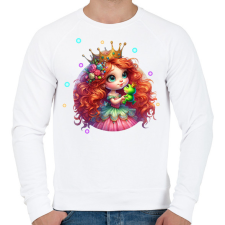 PRINTFASHION Elvarázsolt béka - Férfi pulóver - Fehér férfi pulóver, kardigán