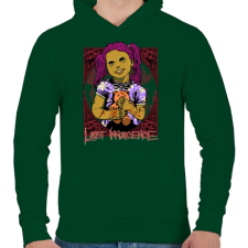 PRINTFASHION Elveszett ártatlanság - Férfi kapucnis pulóver - Sötétzöld férfi pulóver, kardigán