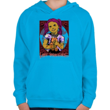 PRINTFASHION Elveszett ártatlanság - Gyerek kapucnis pulóver - Azúrkék gyerek pulóver, kardigán