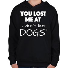 PRINTFASHION Elvesztettél - Gyerek kapucnis pulóver - Fekete gyerek pulóver, kardigán