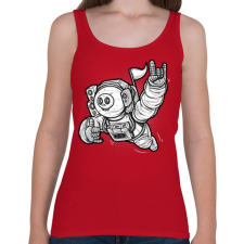 PRINTFASHION Elveszve az űrben - Női atléta - Cseresznyepiros női trikó