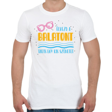 PRINTFASHION Élvezd a Balatont - Férfi póló - Fehér
