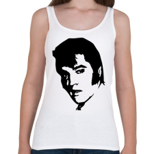 PRINTFASHION elvis - Női atléta - Fehér női trikó