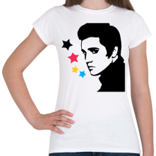 PRINTFASHION Elvis - Női póló - Fehér női póló