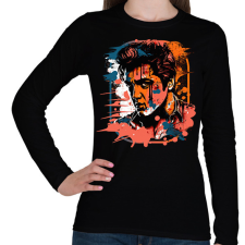 PRINTFASHION Elvis Presley - Női hosszú ujjú póló - Fekete női póló