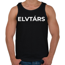 PRINTFASHION ELVTÁRS - Férfi atléta - Fekete atléta, trikó