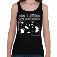 PRINTFASHION Ember - baktérium - Női atléta - Fekete női trikó