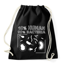 PRINTFASHION Ember - baktérium - Sportzsák, Tornazsák - Fekete tornazsák