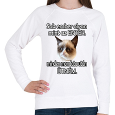 PRINTFASHION Ember - Enter - Női pulóver - Fehér