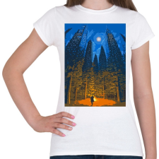 PRINTFASHION Ember és természet - Női póló - Fehér női póló