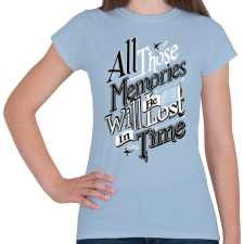 PRINTFASHION Emlékezz - Női póló - Világoskék női póló