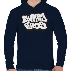 PRINTFASHION Empire Rules - Férfi kapucnis pulóver - Sötétkék