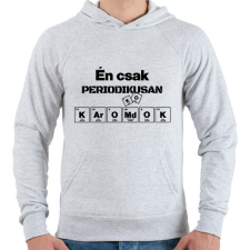 PRINTFASHION Én csak periodikusan káromkodok - Férfi kapucnis pulóver - Sport szürke férfi pulóver, kardigán