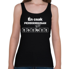 PRINTFASHION Én csak periodikusan káromkodok - Női atléta - Fekete női trikó