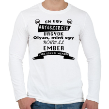 PRINTFASHION Én egy autószerelő vagyok póló - Férfi hosszú ujjú póló - Fehér férfi póló