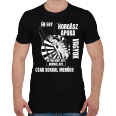 PRINTFASHION Én egy horgász apuka vagyok - Férfi póló - Fekete