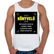 PRINTFASHION Én egy könyvelő vagyok - Férfi atléta - Fehér atléta, trikó