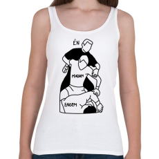 PRINTFASHION Én Magam Engem - Női atléta - Fehér