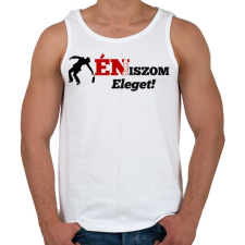 PRINTFASHION Én sosem iszom eleget - Férfi atléta - Fehér atléta, trikó
