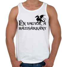 PRINTFASHION Én vagyok a házisárkány-Páros póló - Férfi atléta - Fehér férfi póló