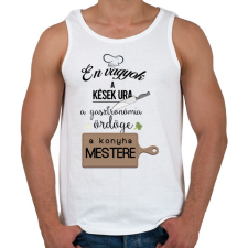 PRINTFASHION Én vagyok a kések ura. - Férfi atléta - Fehér atléta, trikó