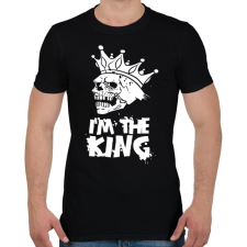 PRINTFASHION Én vagyok a király - Férfi póló - Fekete férfi póló