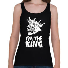 PRINTFASHION Én vagyok a király - Női atléta - Fekete