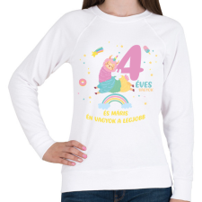 PRINTFASHION Én vagyok a legjobb - Női pulóver - Fehér női pulóver, kardigán