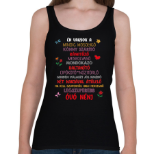 PRINTFASHION Én vagyok a legszuperebb óvó néni - világos - Női atléta - Fekete női trikó