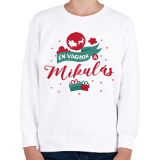 PRINTFASHION Én vagyok a Mikulás - Páros - Gyerek pulóver - Fehér